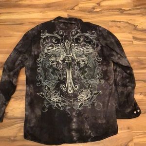 Button up cross shirt